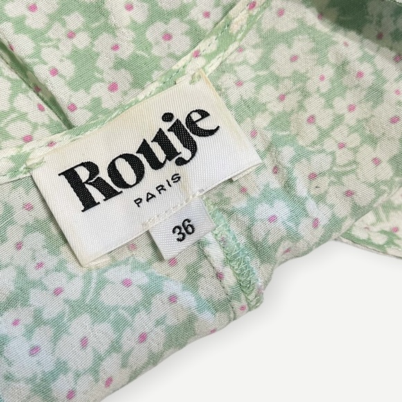 Rouje Paris Gabin Fleurette Menthol Wrap Dress - Picture 8 of 11